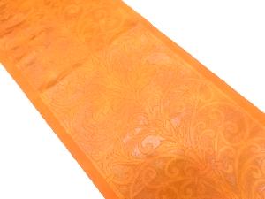 更紗模様織り出し　袋帯